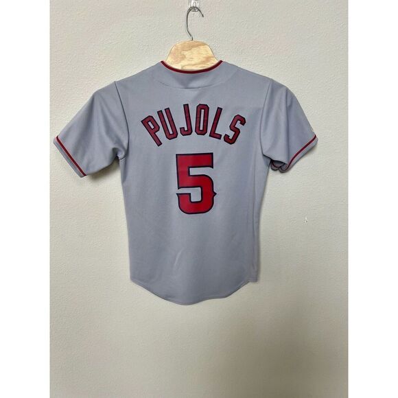 NWT Stitched Majestic LA Angels Jersey Pujols #5 Authentic Made In USA - Picture 2 of 9